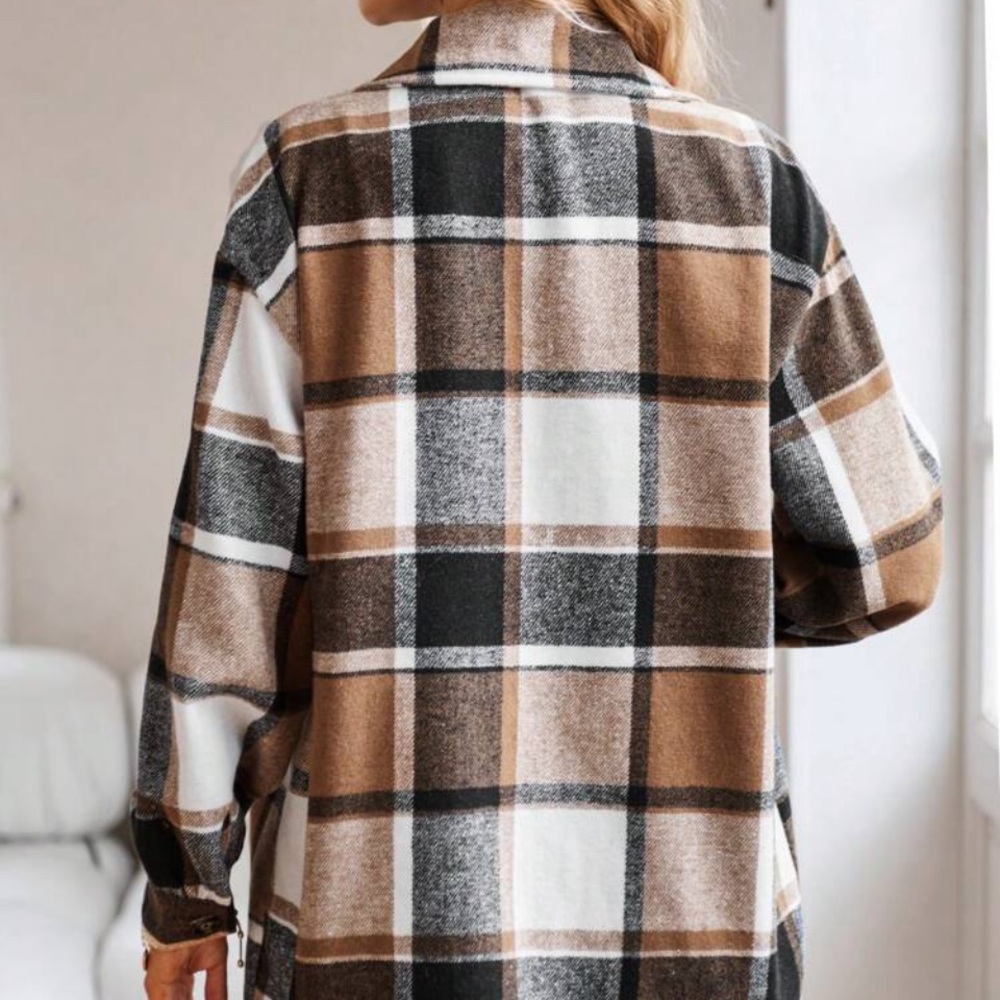 New  flannel button down jacket - Picture 5 of 6